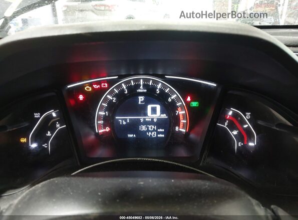 2HGFC2F51JH607832 2018 HONDA CIVIC Black უკანა სავარძლების ხედი