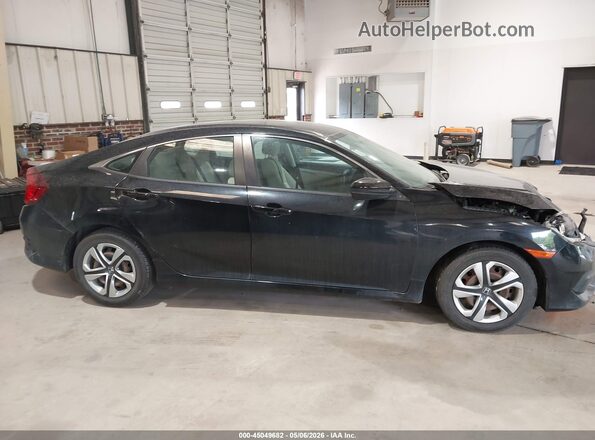 2HGFC2F51JH607832 2018 HONDA CIVIC Black უკანა სალონის ხედი