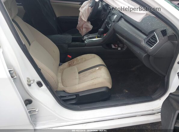 2HGFC2F52GH544443 2016 HONDA CIVIC White Widok wnętrza z przodu