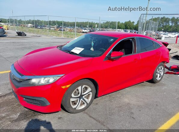 2HGFC2F52HH506504 2017 HONDA CIVIC Красный Передняя левая четверть