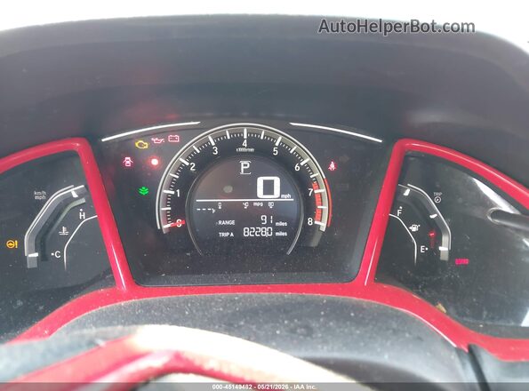 2HGFC2F52HH506504 2017 HONDA CIVIC Красный Вид задних сидений