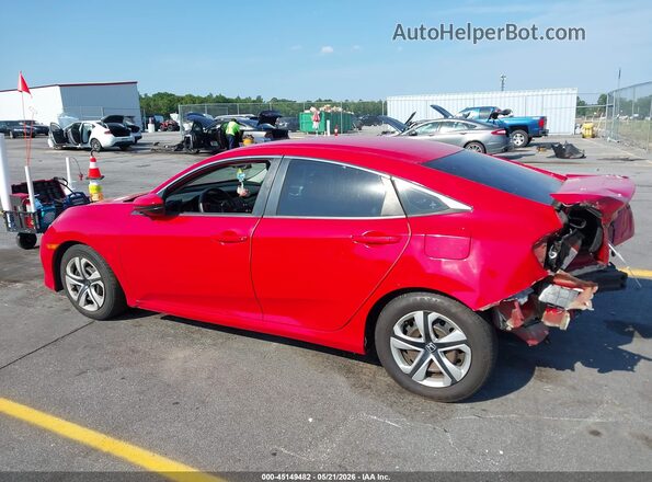 2HGFC2F52HH506504 2017 HONDA CIVIC Красный Задняя левая четверть