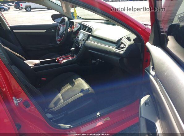 2HGFC2F52HH506504 2017 HONDA CIVIC Красный Вид салона спереди