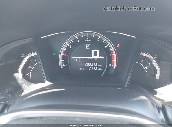 2HGFC2F53GH550378 2016 HONDA CIVIC Blue უკანა სავარძლების ხედი