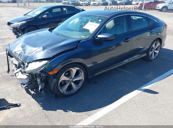 2HGFC2F53HH568459 2017 HONDA CIVIC Dark Blue Передняя левая четверть