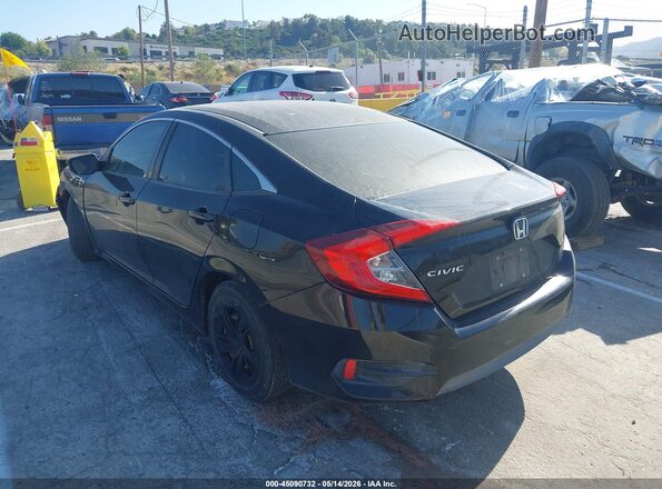 2HGFC2F53JH537461 2018 HONDA CIVIC Black Trasero izquierdo