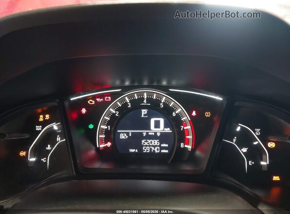 2HGFC2F53JH570766 2018 HONDA CIVIC Red Widok tylnych siedzeń