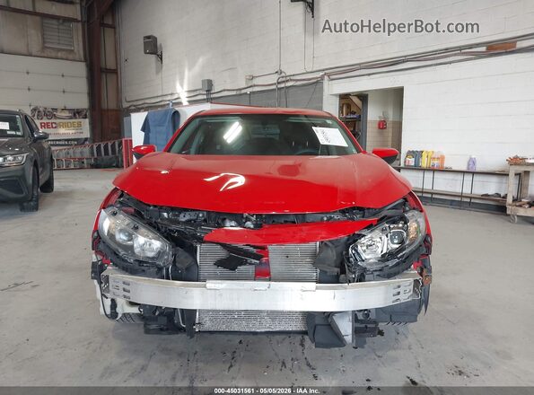 2HGFC2F53JH570766 2018 HONDA CIVIC Red Widok wnętrza z tyłu
