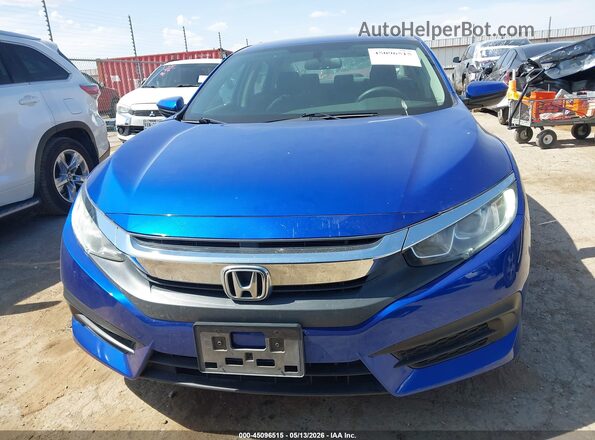 2HGFC2F53JH572596 2018 HONDA CIVIC Blue ხელსაწყოთა პანელის ხედი