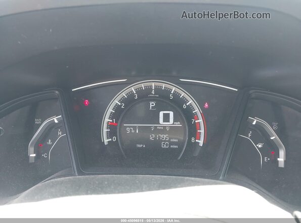 2HGFC2F53JH572596 2018 HONDA CIVIC Blue უკანა სავარძლების ხედი