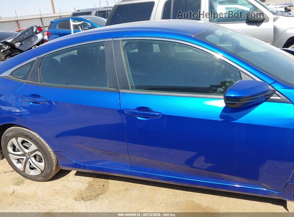 2HGFC2F53JH572596 2018 HONDA CIVIC Blue უკანა სალონის ხედი
