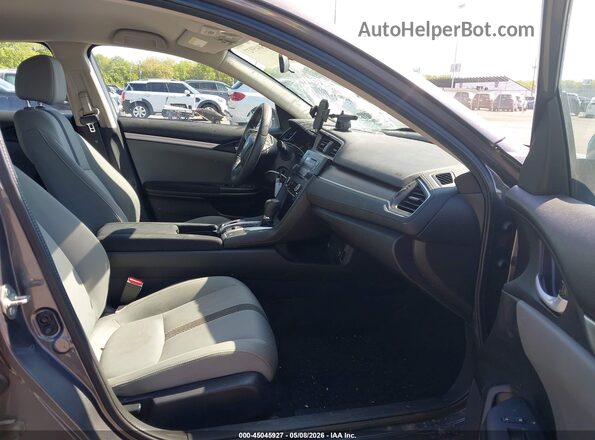 2HGFC2F54GH557338 2016 HONDA CIVIC Gray Widok wnętrza z przodu
