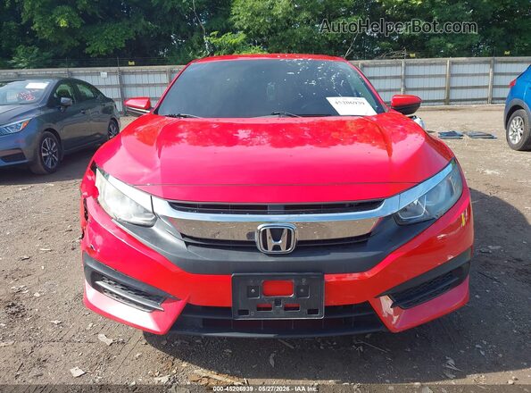 2HGFC2F54HH530027 2017 HONDA CIVIC Red Вид щитка приладів
