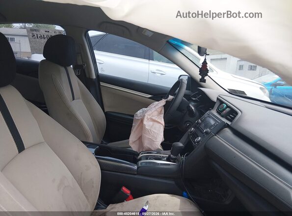 2HGFC2F54HH551833 2017 HONDA CIVIC Black Вид салону спереду