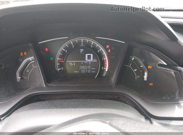 2HGFC2F54HH551833 2017 HONDA CIVIC Black Вид задніх сидінь