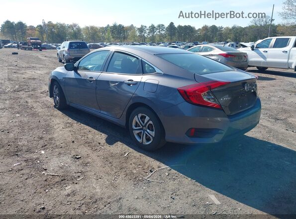 2HGFC2F55HH524124 2017 HONDA CIVIC Gray Trasero izquierdo