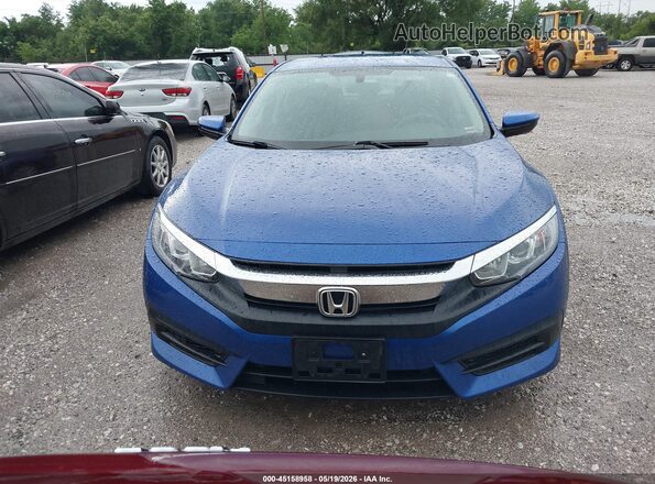 2HGFC2F55HH535057 2017 HONDA CIVIC Blue Instrument cluster view