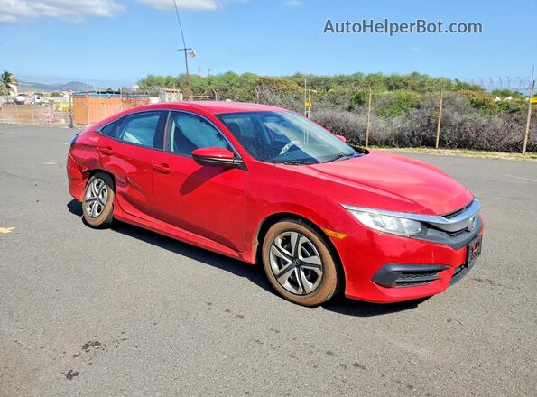 2HGFC2F55JH569960 2018 HONDA CIVIC Red Front right