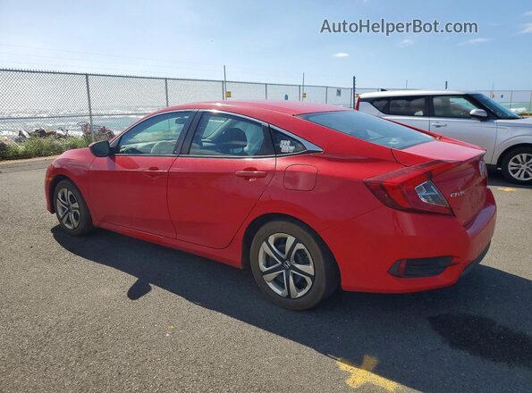 2HGFC2F55JH569960 2018 HONDA CIVIC Red Rear left