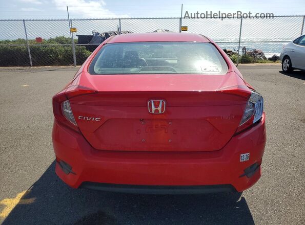 2HGFC2F55JH569960 2018 HONDA CIVIC Red Rear view