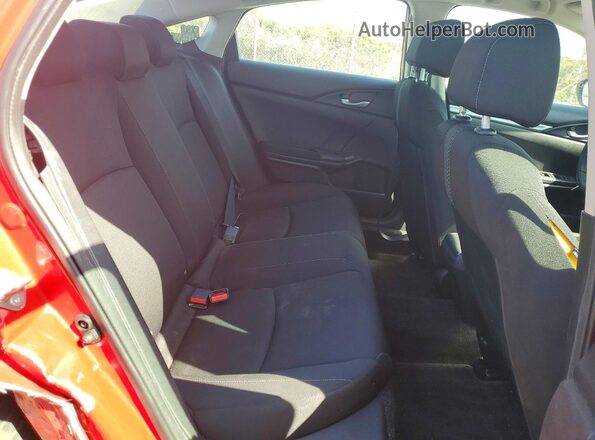 2HGFC2F55JH569960 2018 HONDA CIVIC Red Rear seats view
