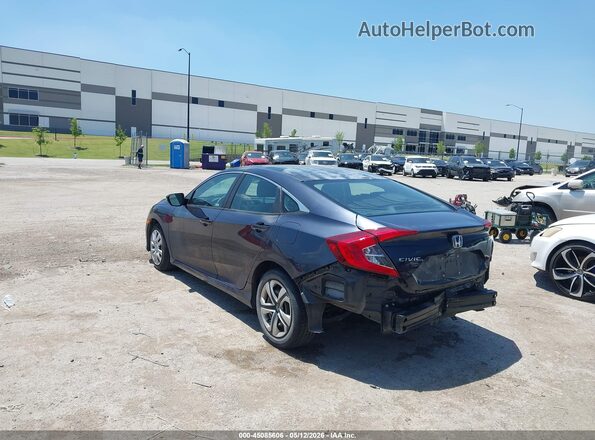 2HGFC2F55JH593174 2018 HONDA CIVIC Black Rear left