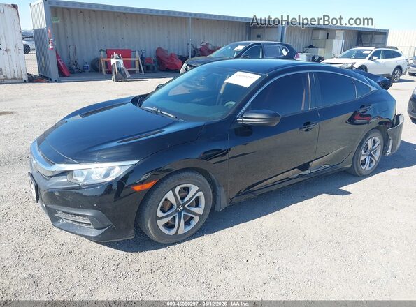 2HGFC2F56HH510376 2017 HONDA CIVIC Black Vista tres cuartos delantera izquierda