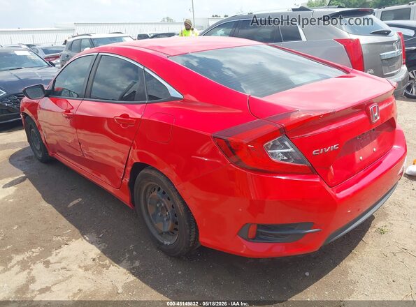 2HGFC2F56HH517411 2017 HONDA CIVIC Red Rear left