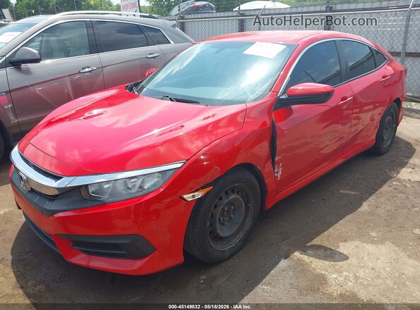 2HGFC2F56HH517411 2017 HONDA CIVIC Red Front left