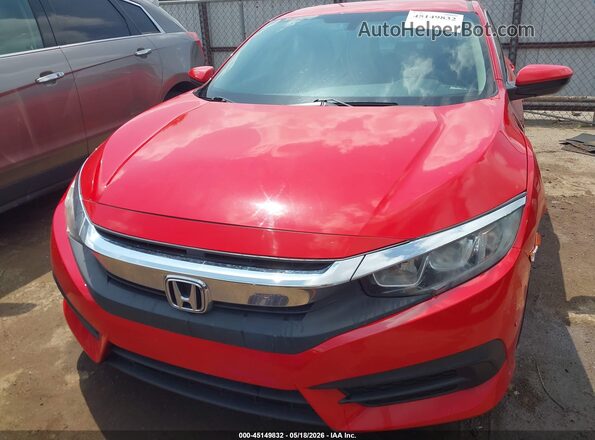 2HGFC2F56HH517411 2017 HONDA CIVIC Red Instrument cluster view