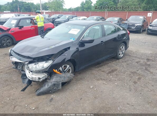 2HGFC2F56JH521867 2018 HONDA CIVIC Black Vista tres cuartos delantera izquierda