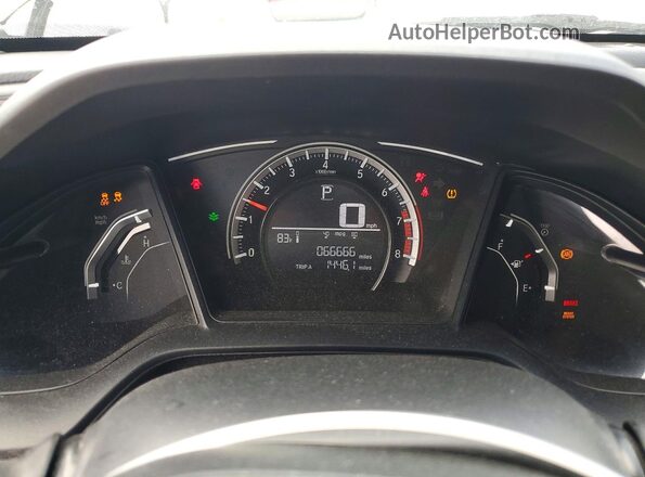 2HGFC2F56JH546817 2018 HONDA CIVIC Gray Widok zestawu wskaźników