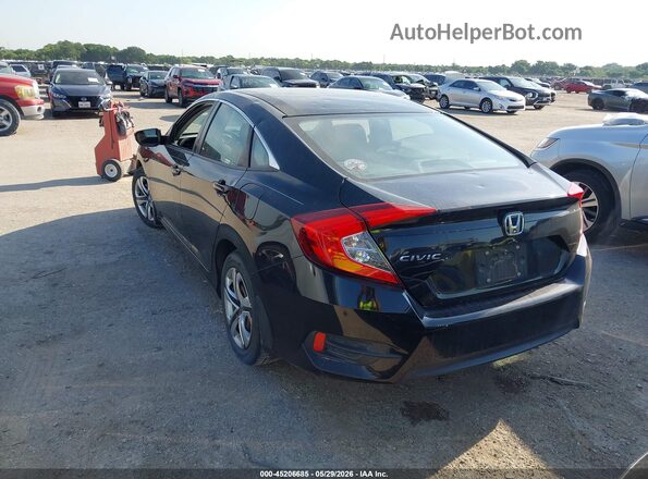 2HGFC2F56JH595399 2018 HONDA CIVIC Black Задня ліва чверть