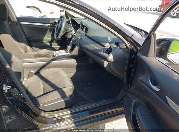 2HGFC2F56JH595399 2018 HONDA CIVIC Black Вид салону спереду