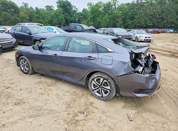 2HGFC2F56JH608751 2018 HONDA CIVIC Gray Trasero izquierdo