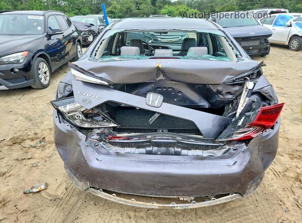 2HGFC2F56JH608751 2018 HONDA CIVIC Gray Vista trasera