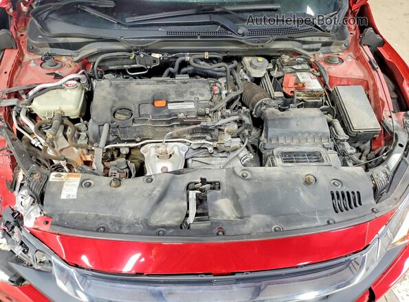 2HGFC2F57GH558001 2016 HONDA CIVIC Red Rear interior view