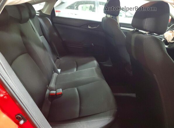 2HGFC2F57GH558001 2016 HONDA CIVIC Red Rear seats view