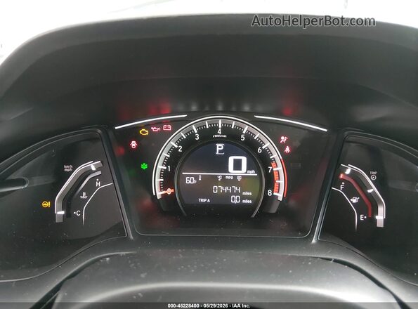 2HGFC2F57HH535562 2017 HONDA CIVIC Серебряный Вид задних сидений