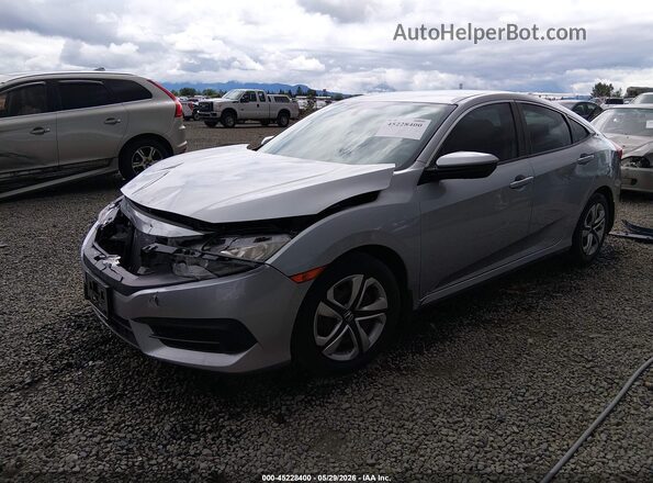 2HGFC2F57HH535562 2017 HONDA CIVIC Серебряный Передняя левая четверть