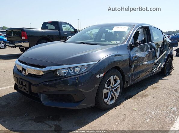 2HGFC2F57JH578921 2018 HONDA CIVIC Gray Przód lewy