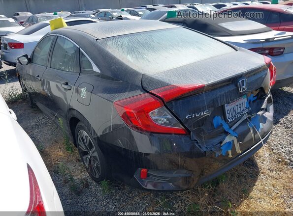 2HGFC2F58GH523354 2016 HONDA CIVIC Черный Задняя левая четверть