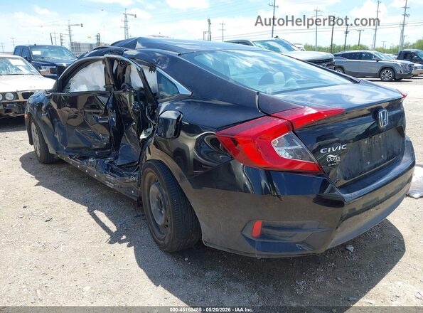 2HGFC2F58JH574411 2018 HONDA CIVIC Black Trasero izquierdo