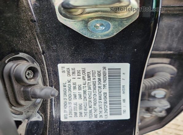 2HGFC2F58JH594058 2018 HONDA CIVIC Black 