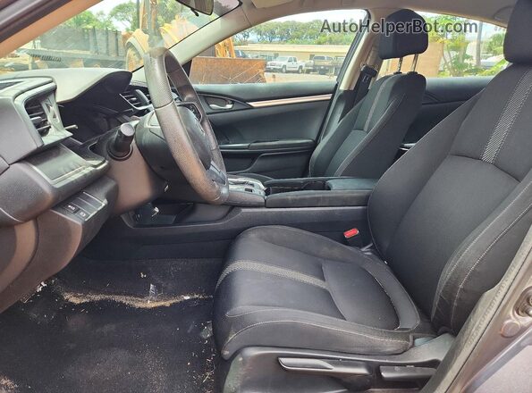2HGFC2F59GH550711 2016 HONDA CIVIC Серый Вид салона спереди