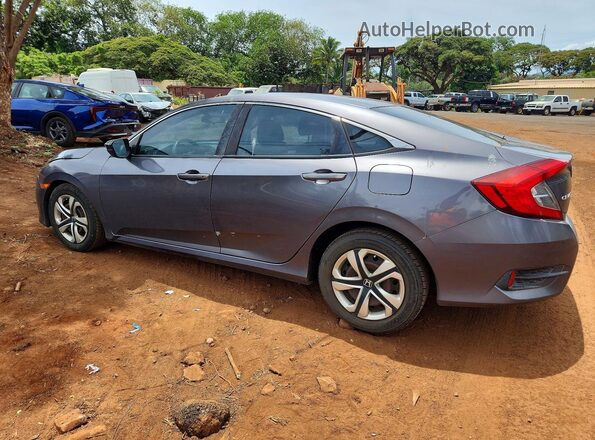 2HGFC2F59GH550711 2016 HONDA CIVIC Серый Задняя левая четверть