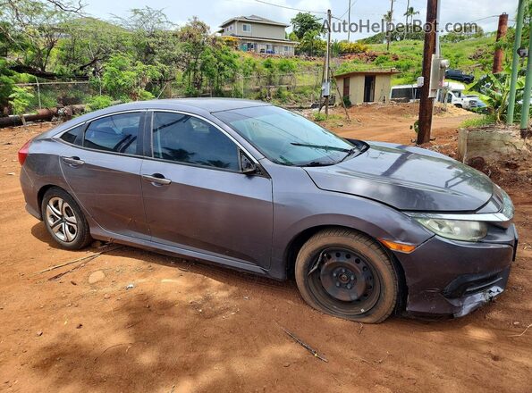 2HGFC2F59GH550711 2016 HONDA CIVIC Серый Передняя правая четверть