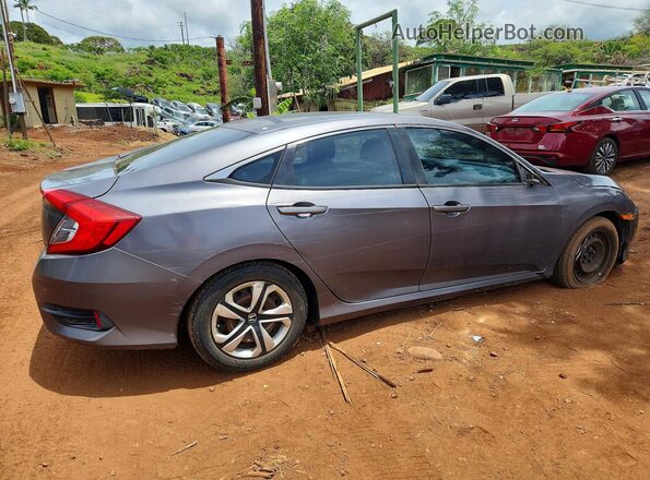 2HGFC2F59GH550711 2016 HONDA CIVIC Серый Задняя правая четверть