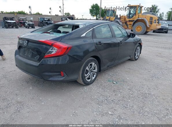 2HGFC2F59JH593565 2018 HONDA CIVIC Black Հետևի աջ