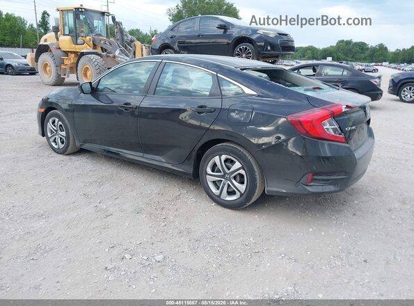 2HGFC2F59JH593565 2018 HONDA CIVIC Black Հետևի ձախ